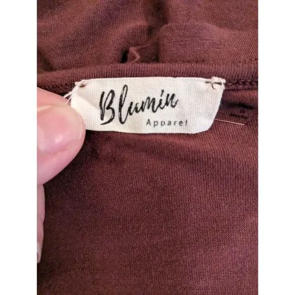 Blumin Apparel Women's Purple/Mauve Long Sleeve WeatheredShirt Dress Size Lg EUC - Picture 3 of 9